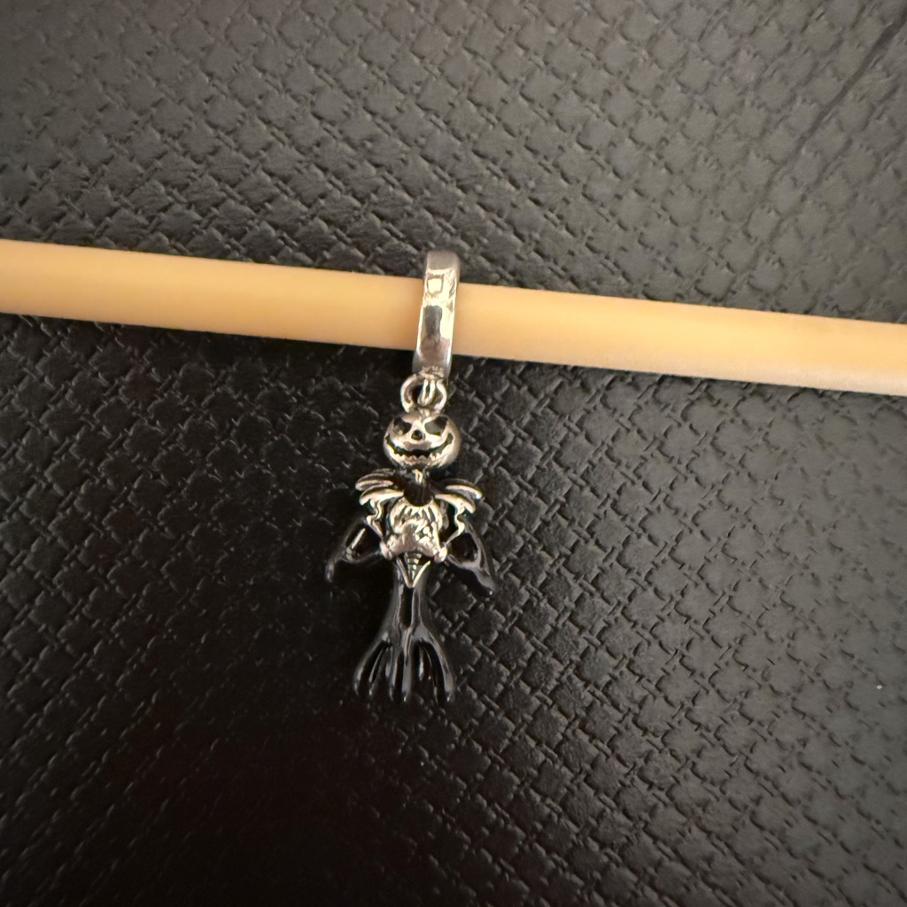 Silver Skeleton Pendant Charm